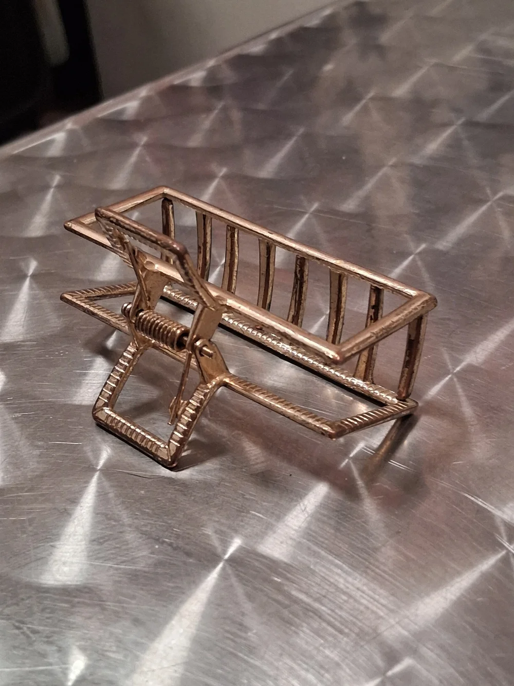 Classic Gold-Tone Rectangle Hair Clip - Women Accessories Hair Accessories